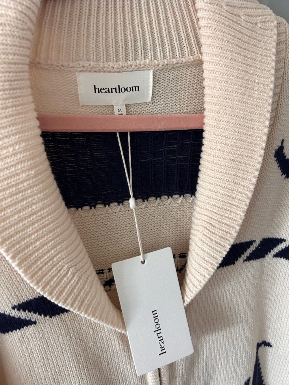 NWT Heartloom Trixie Anchor Boat Print Novelty Cardigan Beach Coastal Nautical - Picture 6 of 7